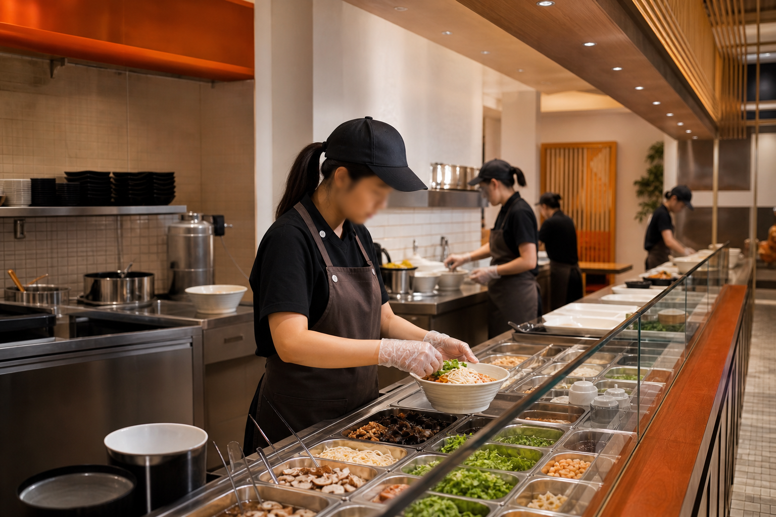Standardized rice noodle operation counter